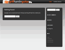 Tablet Screenshot of griffhamlinguitar.com